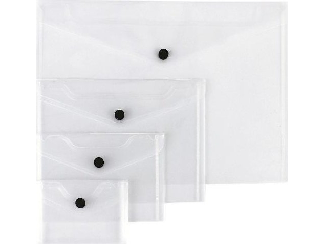 Mapper konvolutter PP transparent sæt A4-A7