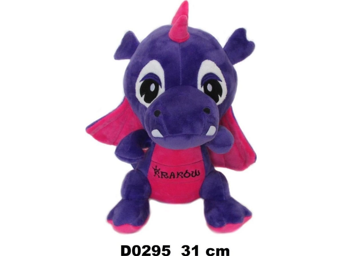 Dragon "Krakow" Purple Pink 31Cm