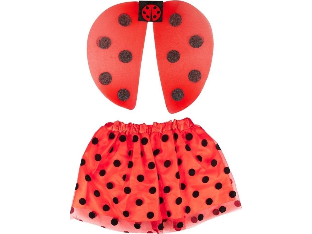 Mariehøne sæt vinger nederdel