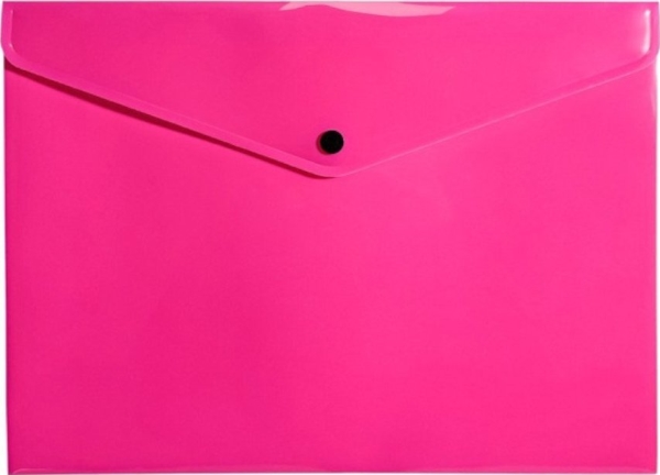 Biurfol Teczka kopertowa koperta na zatrzask A4 PP neon