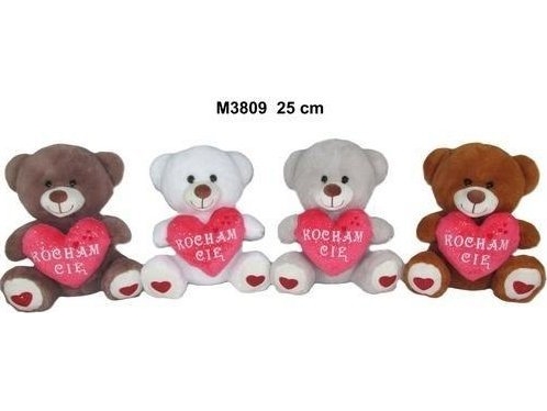 Teddy Bear With A Heart 25Cm Mix
