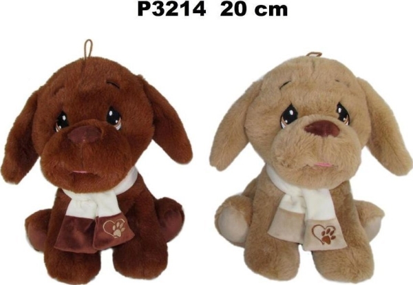 Sun-Day Maskot Hund 2 Farver 20 Cm 157867