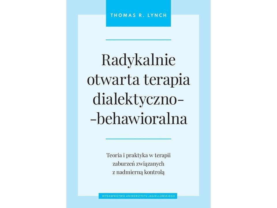 Jagiellonski universitets forlag Radikalt åben dialektisk adfærdsterapi