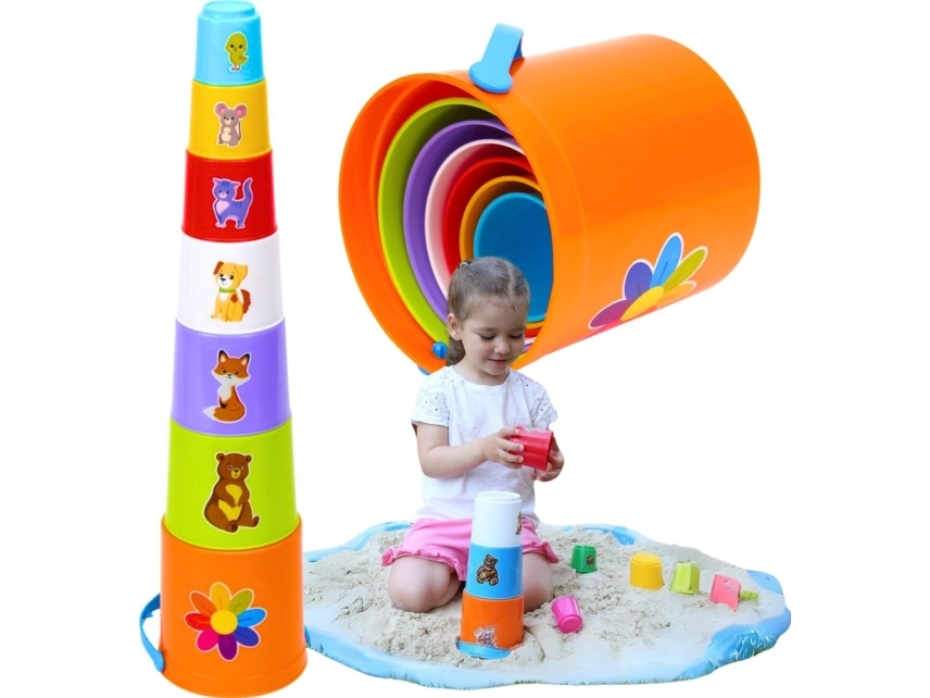 Pyramid, koppar med hink, TechnoK 2049 | Utomhusleksaker - Spela i trädgården - Tillbehör | GameStuff