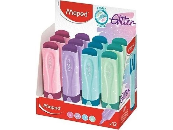 Fluo Peps Pastel/Brocade Mix Highlighter (12Pcs)
