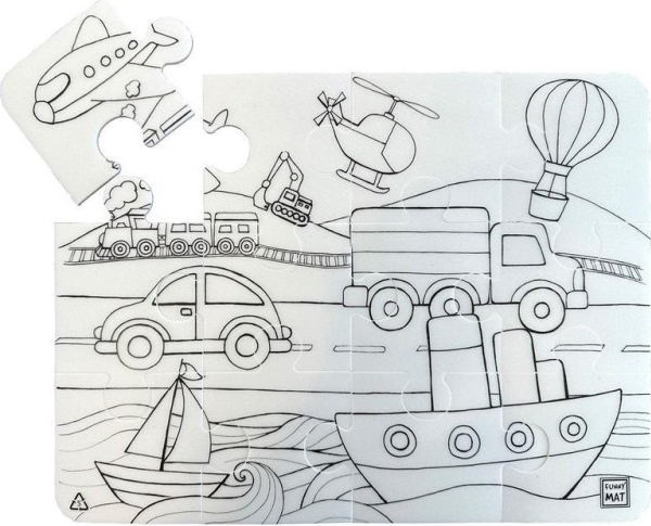 Puzzle Autos Funny Mat Strigo