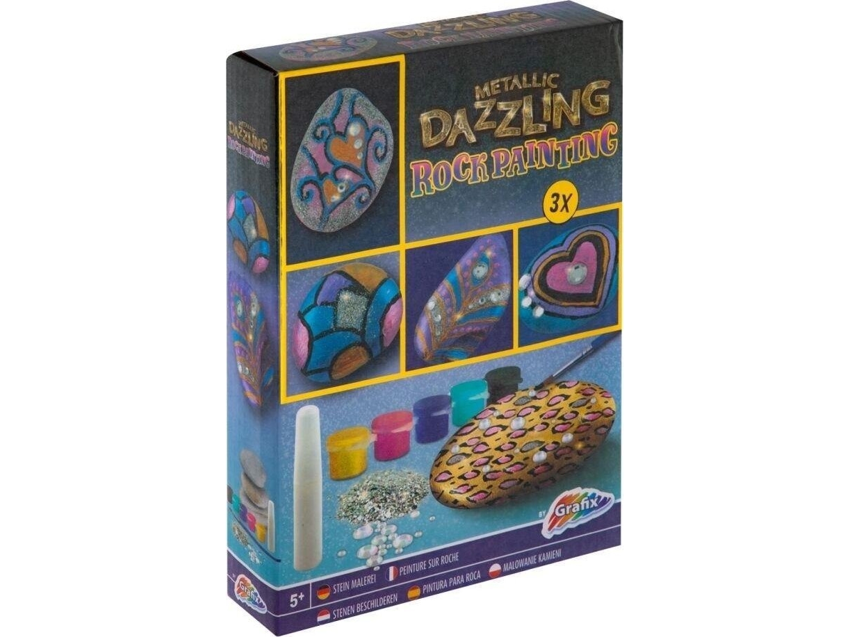 Set för att måla stenar, metallisk | Skrivredskap - Special Skrivredskap - Konstnärsprodukter | GameStuff