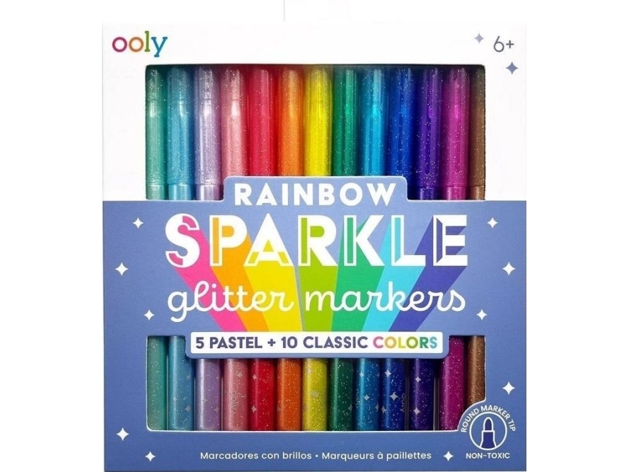 Sateenkaari Sparkle markkereita 15kpl