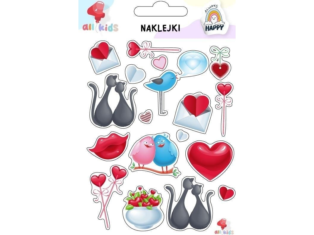 Klistermærker til børn Valentinsdag 2