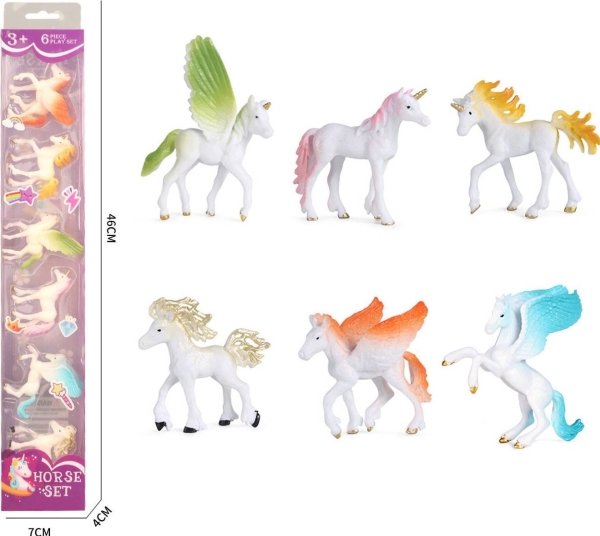 Trifox Figurine Singles Pegazy Horses 6 Players