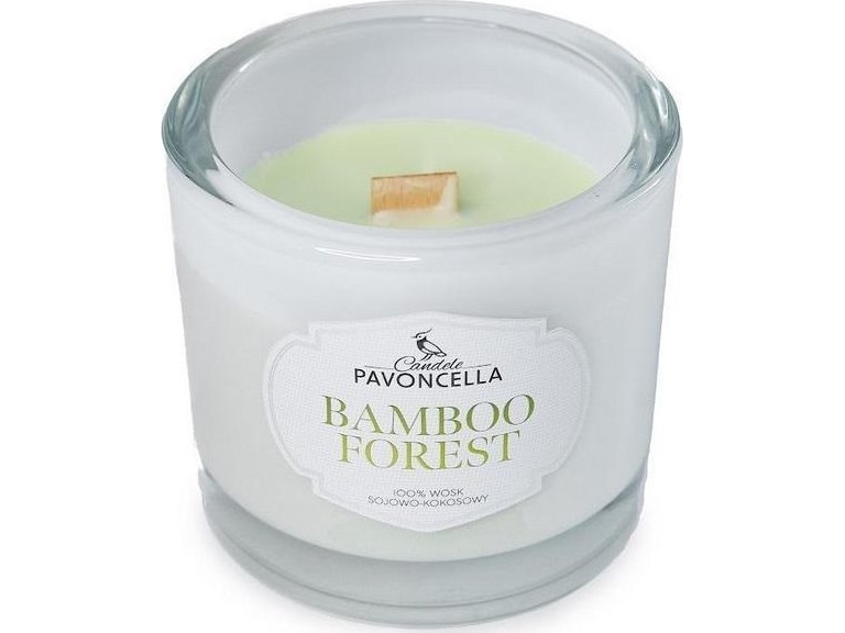 Bamboo Forest Sojakerze Weiß 170G