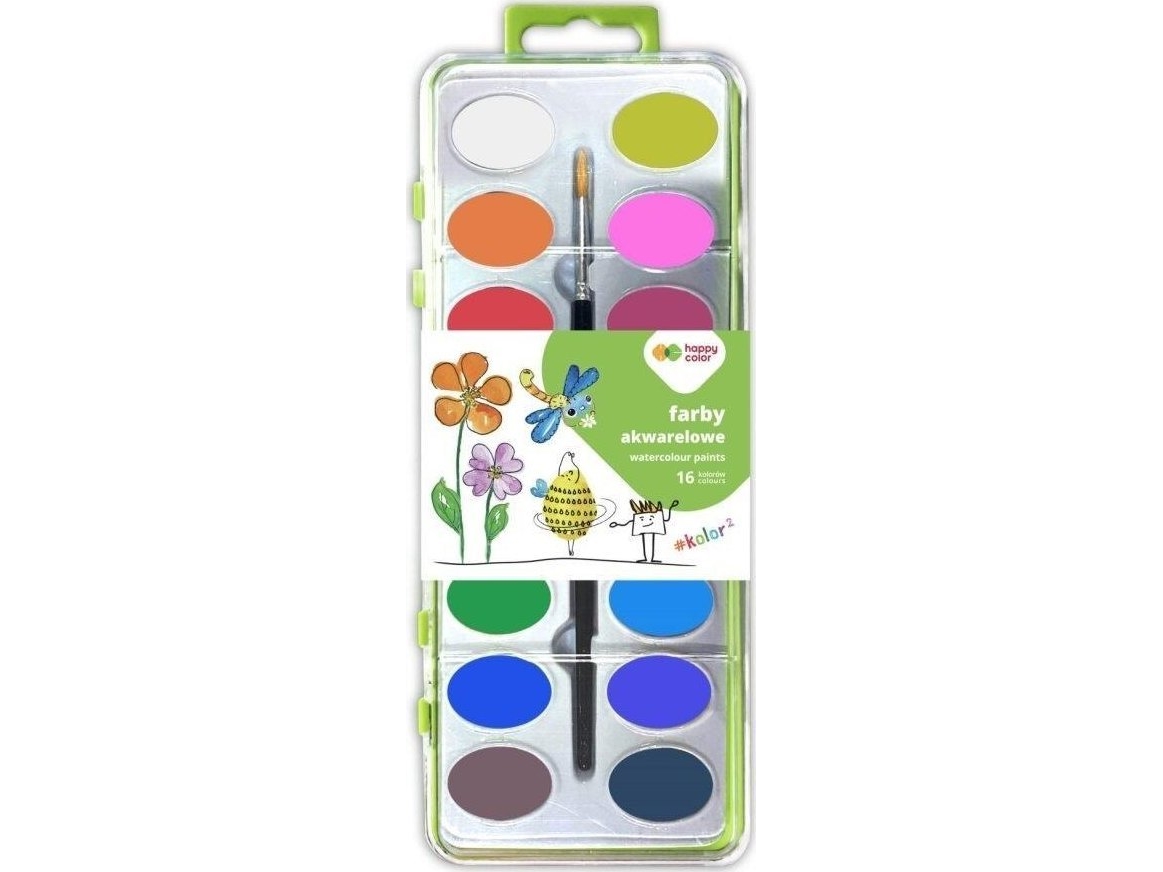 Aquarellfarben 16 Farben Happy Color