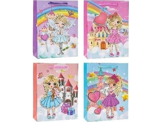 Torebka Pop-Up 3D Girl 18x24x8cm mix ROZETTE