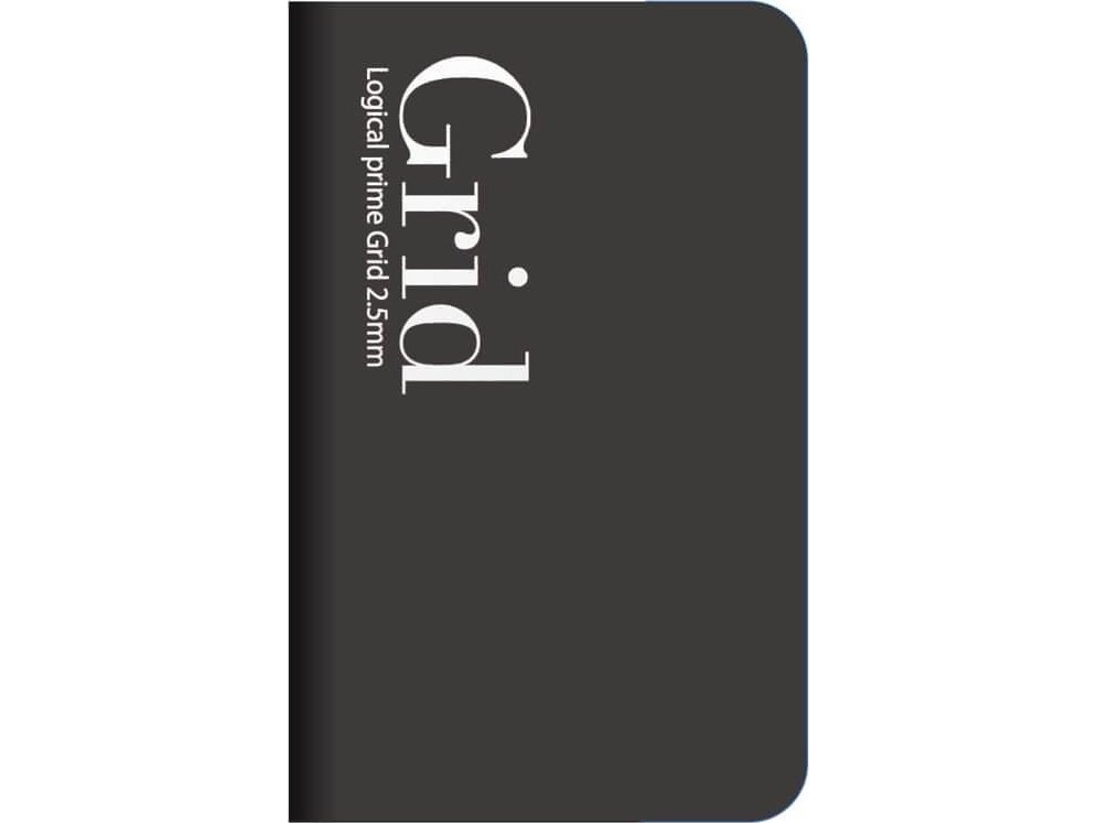 Lamela Nakabayashi Coltd Notebook Logical Prime Grid Slim A6, 2,5 Mm Schwarz Na601-14