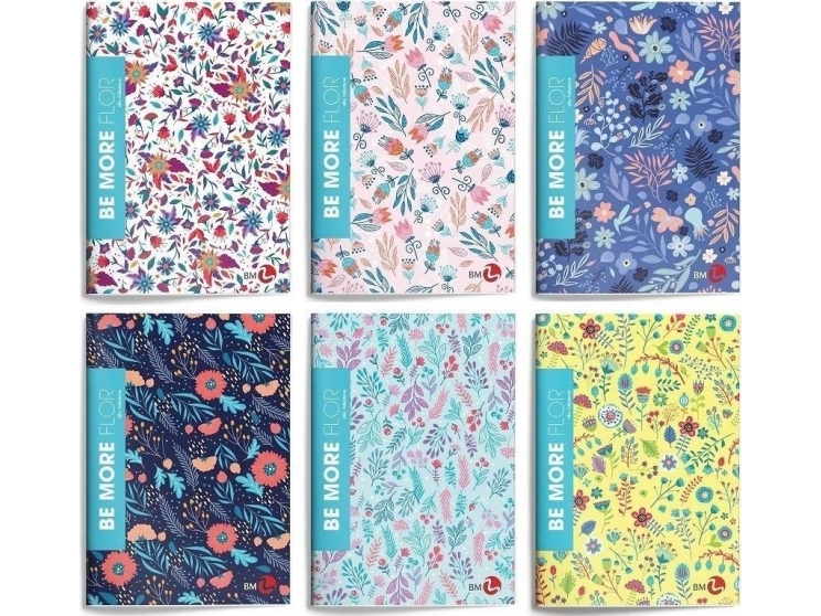 Zeszyt A4/48K Linia Be More Flor (10Szt)