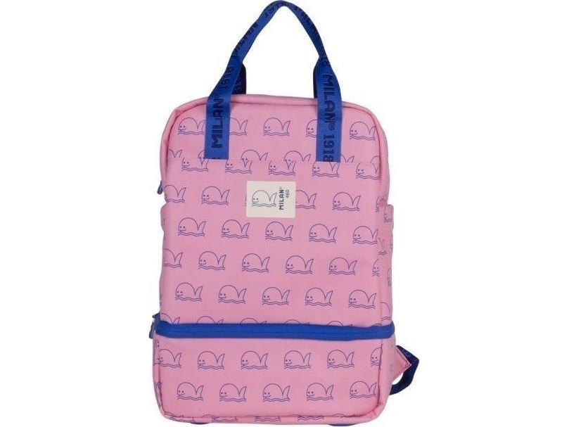 Lasten koulureppu 13.5l vaaleanpunainen MILAN
