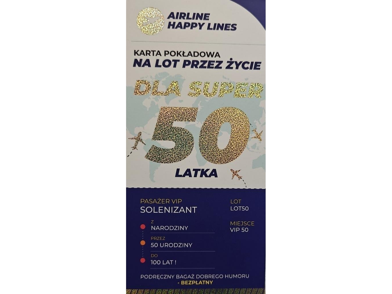 Dækkort 50 års fødselsdag kort til mænd