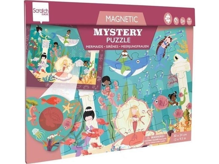 Magnetisches Puzzle Und 2-In-1-Spiel Meerjungfrauen