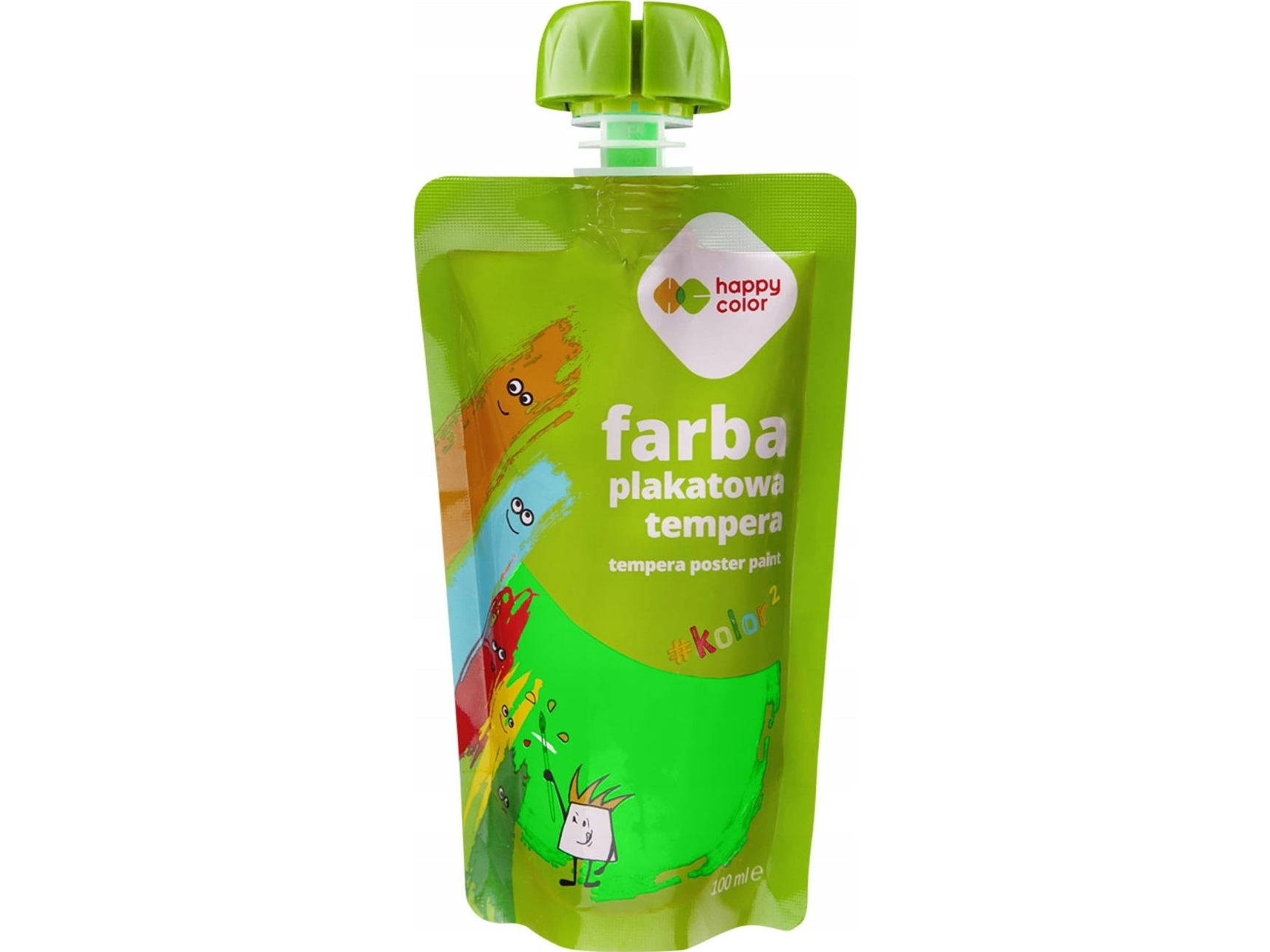 Plakatmaling tempera neon grøn 100 ml HA 3310 0100-03 HAPPY COLOR