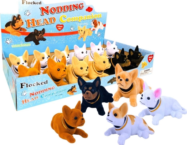 Beflockter Hund Nickend