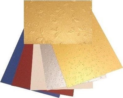 Präglad kartong prydnad 220g 25x35cm 5 arks MIX | Skola & Hobby - Skolböcker & kalkylblad - Papper & kartong | GameStuff