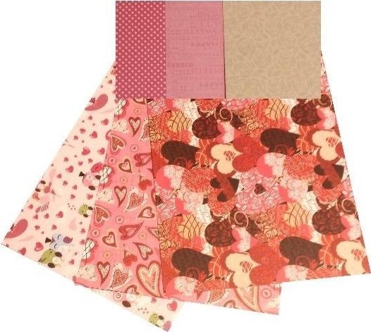 Dobbeltidet papkort 300 g 24×34 cm 3 ark MIX