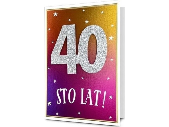B6 Geburtstagskarte 40