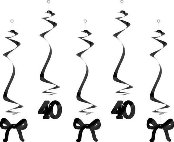 Swiders 40 Mit Schleifen Schwarz 50 Cm 5 Stk