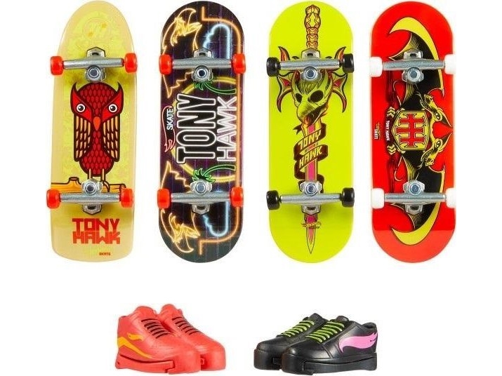 Hot Wheels Skate Skateboard Skor 4 Pack Hvm16