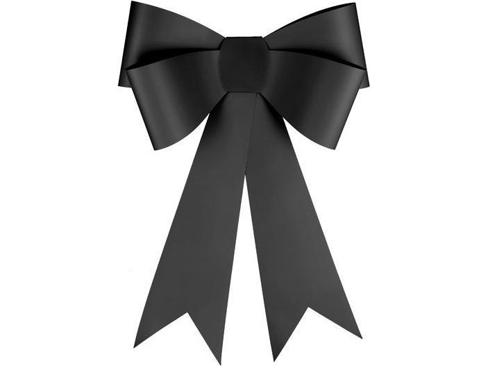 Diy Dekoschleife 55X71cm Schwarz