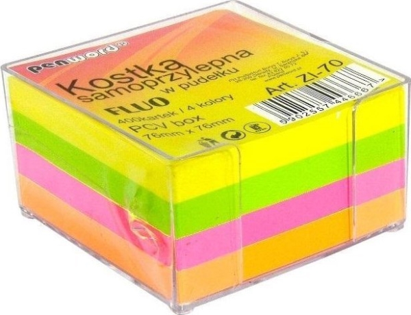 Självhäftande kub ZI-70 76x76 mm 400K | Papper & Emballage - Block & Post-It - Post-it | GameStuff