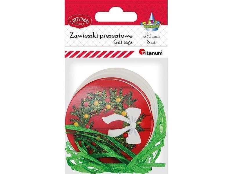 Julrunda kort 70 mm (8 st) | Skola & Hobby - Skolböcker & kalkylblad - Lösa ark och block | GameStuff