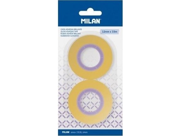 Transparent Tape 12 Mm X 33 M 2-Pak Milan