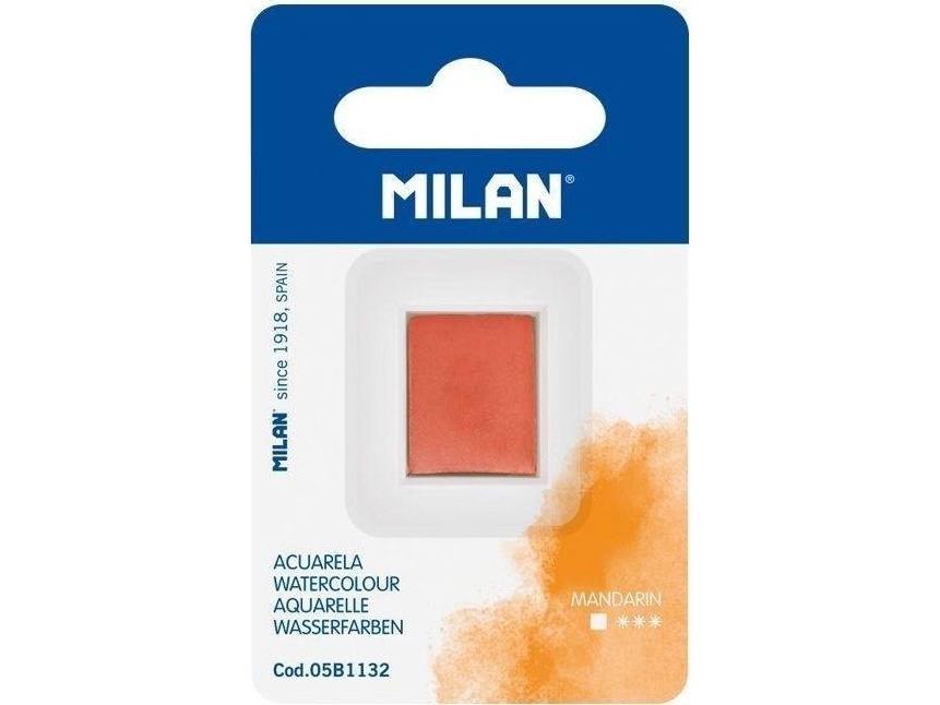 Lavabrun MILAN akvarelmaling i terning