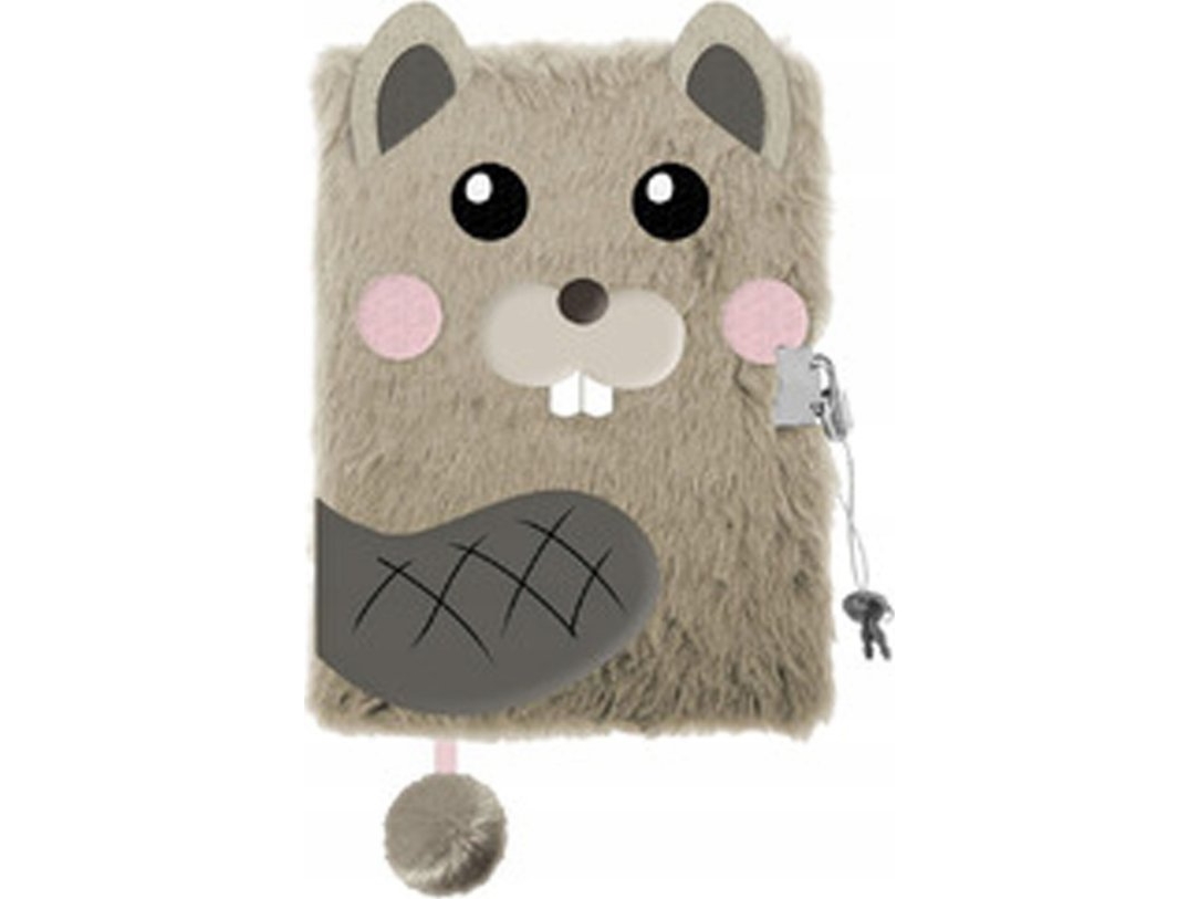 3D Låsepenne-/Dagbog A5 96 Ark My Little Friend Beaver |
