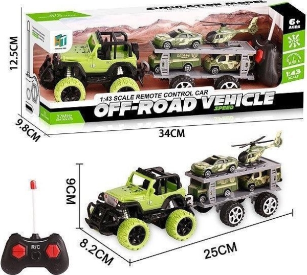 Wosjko radiobil med släpvagn | Leksaker - Bilar och andra fordon | GameStuff