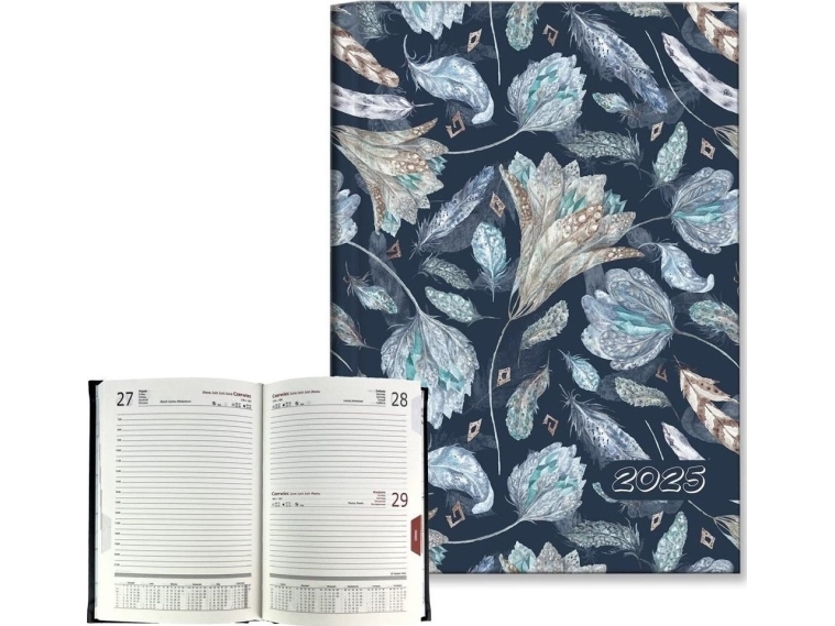 Kalender 2025 B6 Daglig Blomster Boho