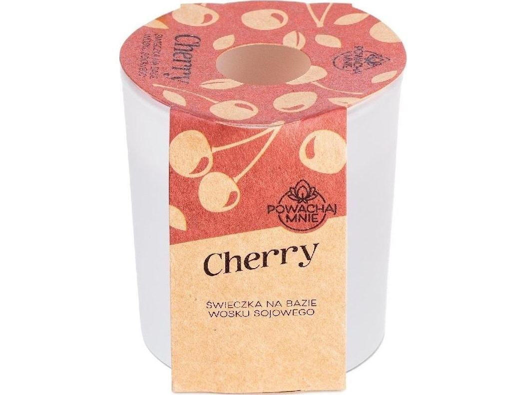 Sojakerze Smell Me Cherry Weiß 130Ml