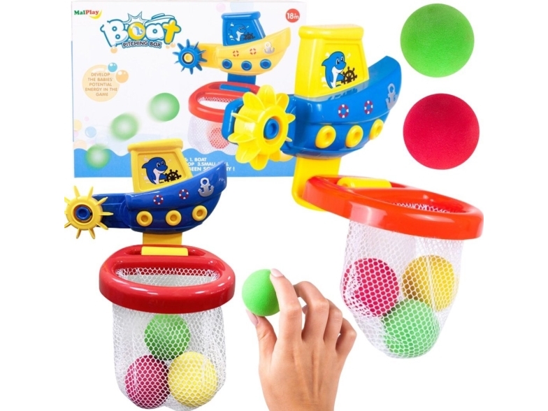 Boat with swimming basket