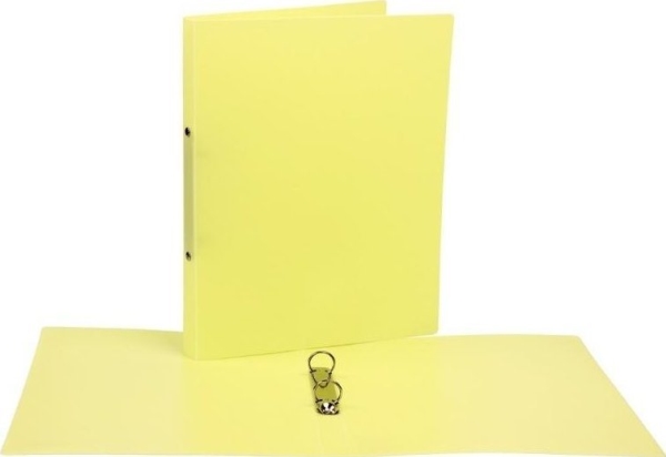 Binder A4 Pp 2Cm 2R Pastellgelb