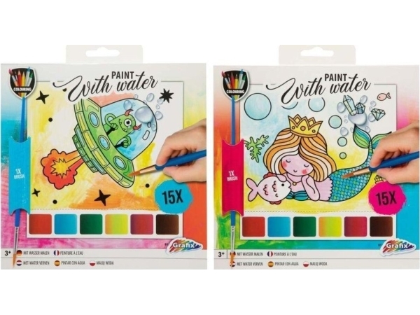 Måla med vatten och penselblandning | Leksaker - Kreativitet - Rittning och målning | GameStuff