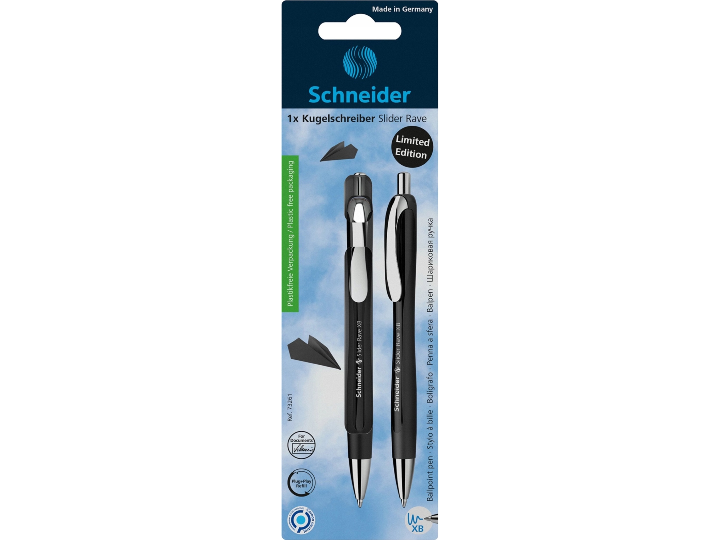 Slider Rave Xb Automatic Ballpoint Pen Black
