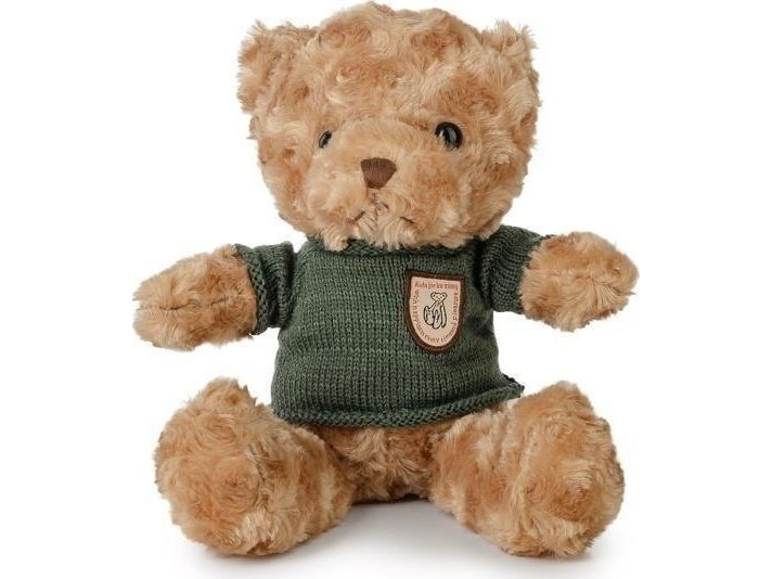 Shaggy Bear 22Cm In Sweater Green