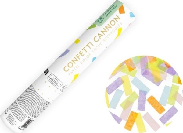 Party Deco Konfettirør I Pastelmix 20 Cm