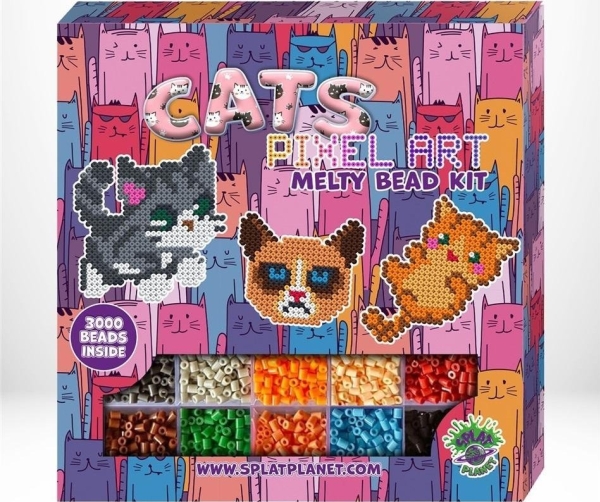 Bügelperlenset Katzen