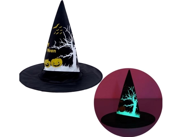Witch Hat With Glowing Print