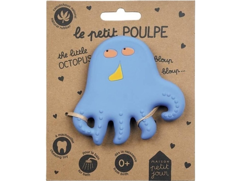 Beißring Aus Naturkautschuk Octopus