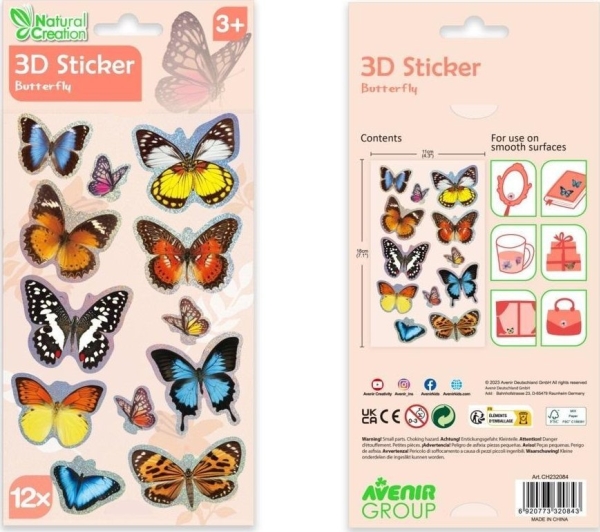 3D Stickers - Butterfly