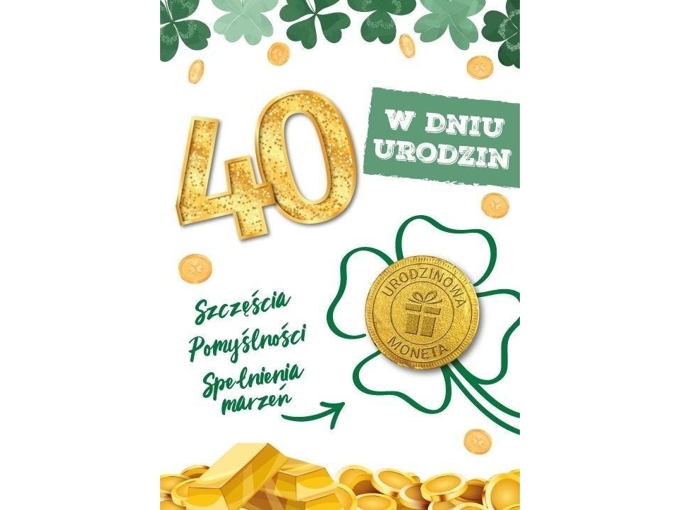 40. syntymäpäiväkortti