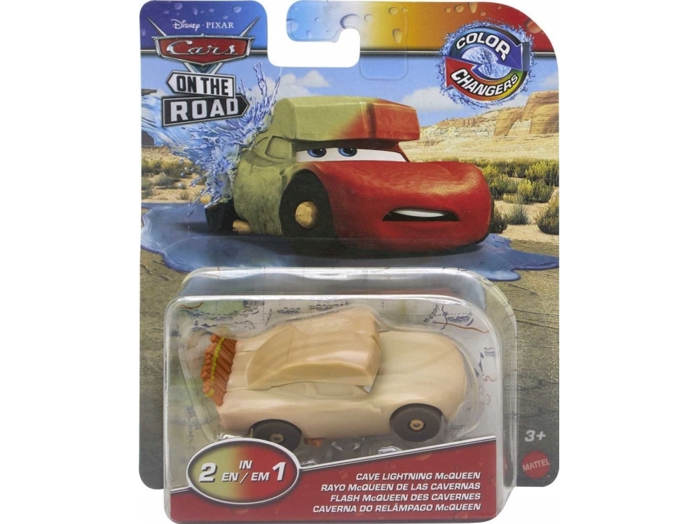 Disney Pixar Cars Disney Og Pixars Biler På Tur, Farveskiftende Hulebilen Lynet Mcqueen, Bil, 3 År, Gul